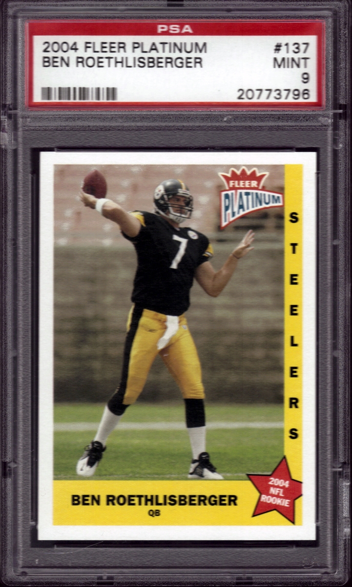 04 Topps Bazooka ROOKIE RC Card # 210 BEN ROETHLISBERGER PITTSBURGH GRADED 9